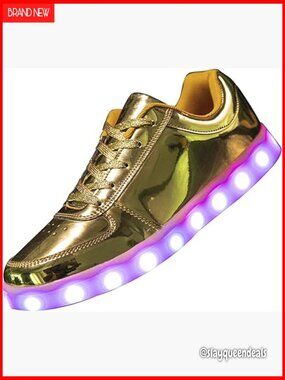 LED Light Up Sneakers Low Top USB Charging Unisex Athletic Shoes